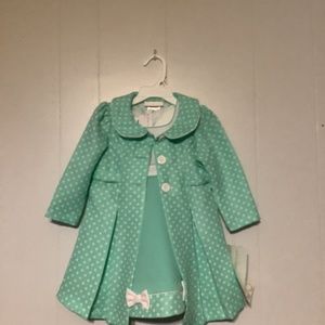 Easter Coat and Dress NWT sz 24 months, Bonnie Jean